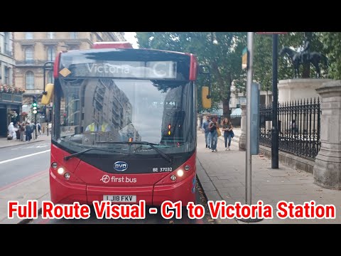 Full Route Visual | London Bus Route C1 - White City to Victoria | (BE37032e) LJ18FKV