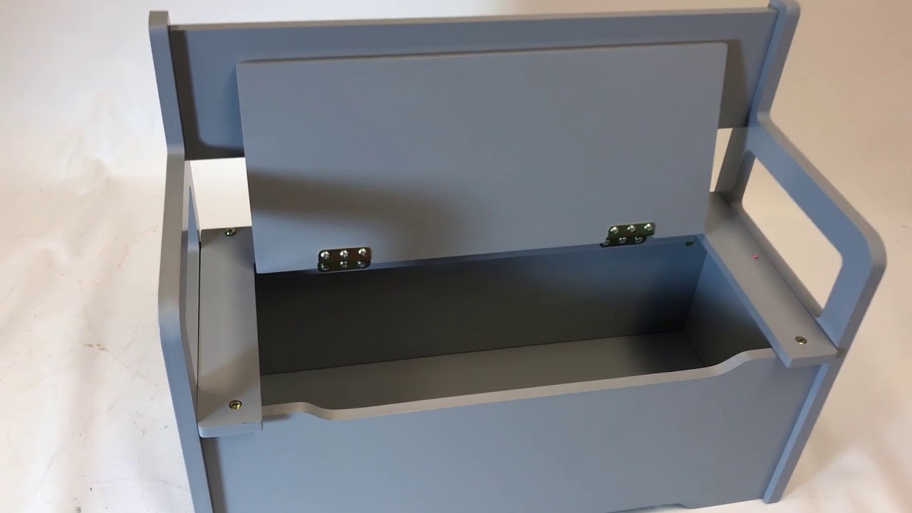 Bandits and Angels - speelgoedkist - Opbergbankje grijs