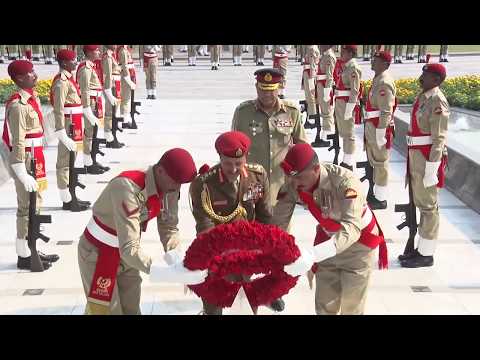 Press Release No 185/2019, Lt.Gen Ahmed Bin Harith visited GHQ - 15 Oct 2019 (ISPR Official Video)