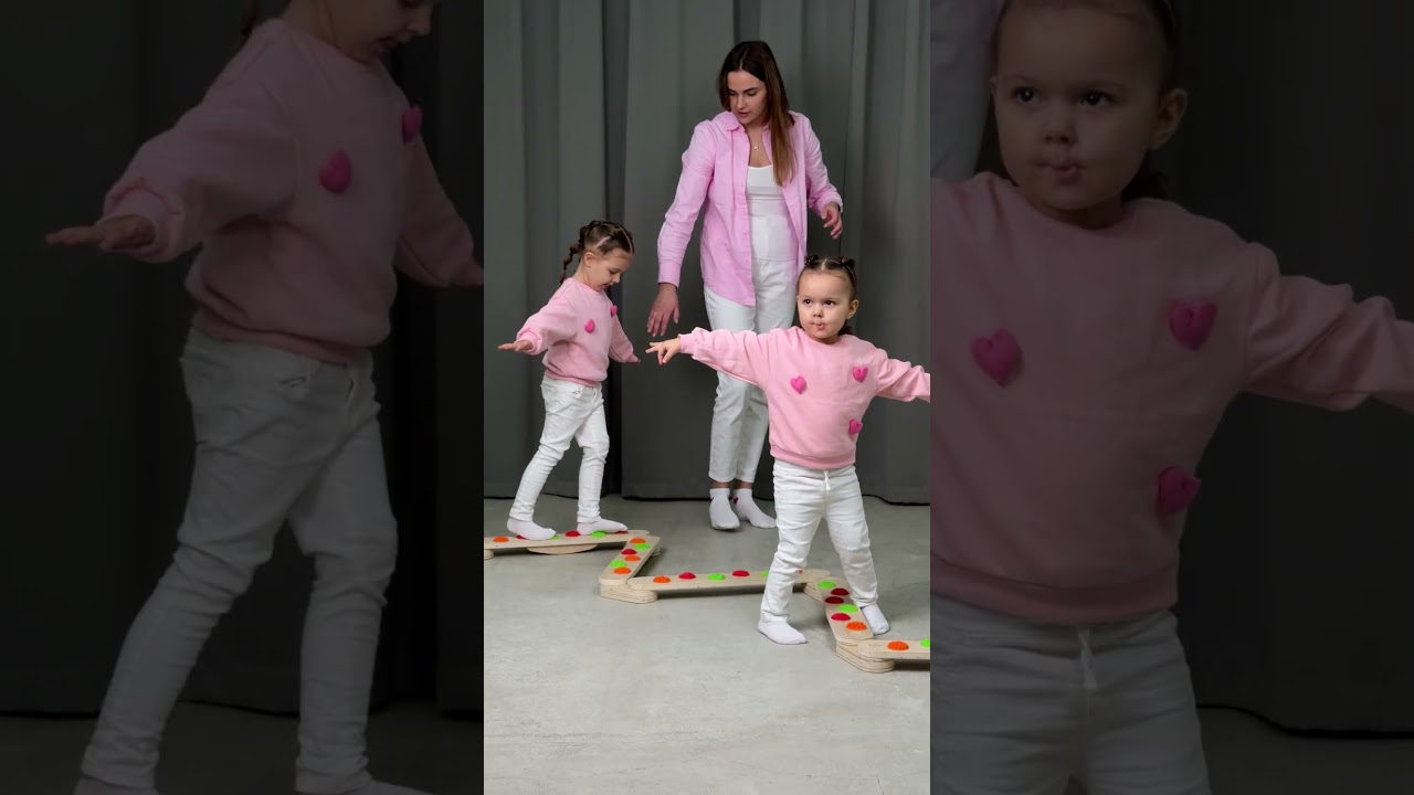 Pistă de echilibrare cu elemente de masaj și placă de echilibrare