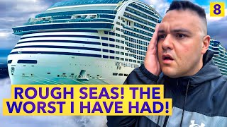 ROUGH SEAS IN THE MEDITERRANEAN! | MSC World Europa