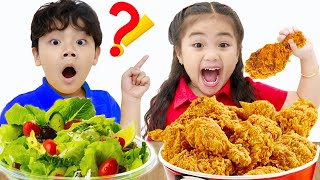 School Lunch Song | Sammy and Annie Pretend Play Sing-Along Nursery Rhymes Food Songs for Kids
