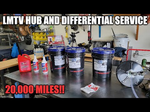 Abel LMTV build part 167 (front/rear differential and front hub service)