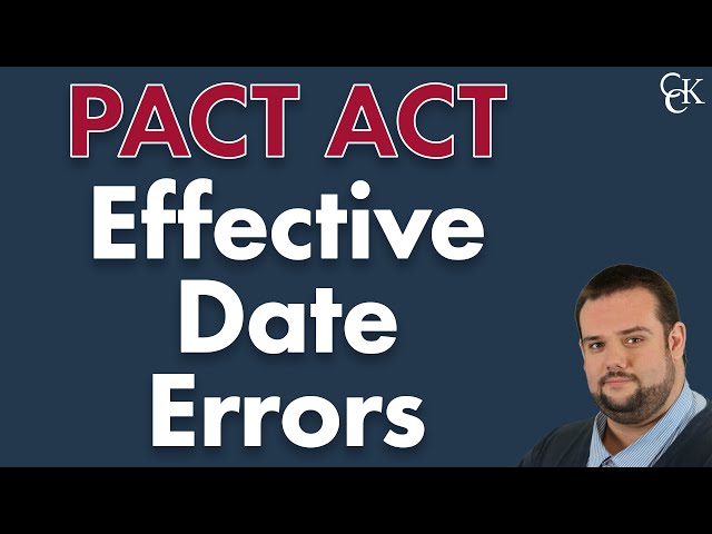 VA Inspector General: 24% of PACT Act Claims Had Effective Date Errors