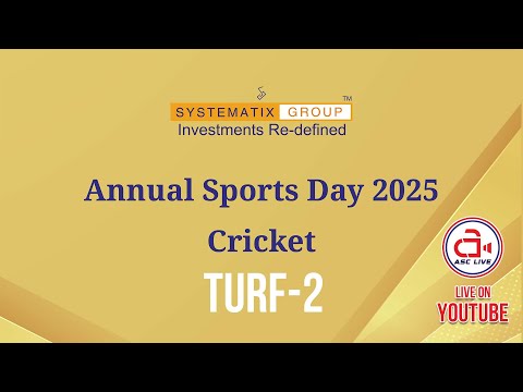 TURF-2 | ANNUAL SPORTS DAY 2025 - CRICKET | ORGANIZE BY :- SYSTEMATIX GROUP | ASC LIVE