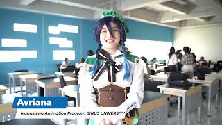 Kapan lagi bisa kelas sambil cosplay? Animation Program BINUS UNIVERSITY