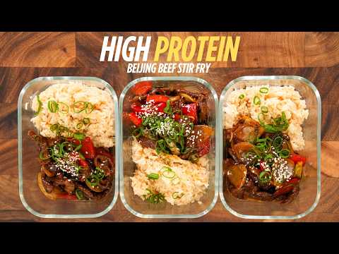 FAST TRACK Your Meal Prep In 25 MINUTES With This High Protein Beijing Beef Stir Fry