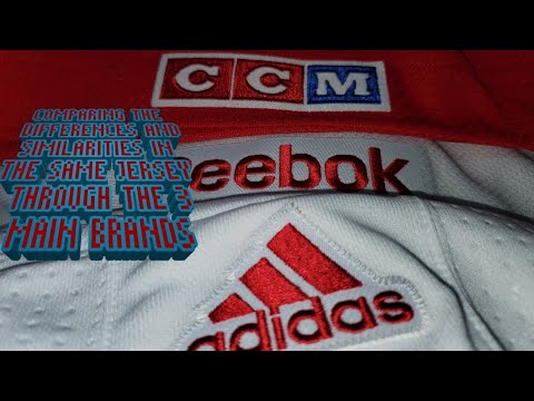 Comparing the similarities and differences in the same jersey through CCM Reebok and Adidas
