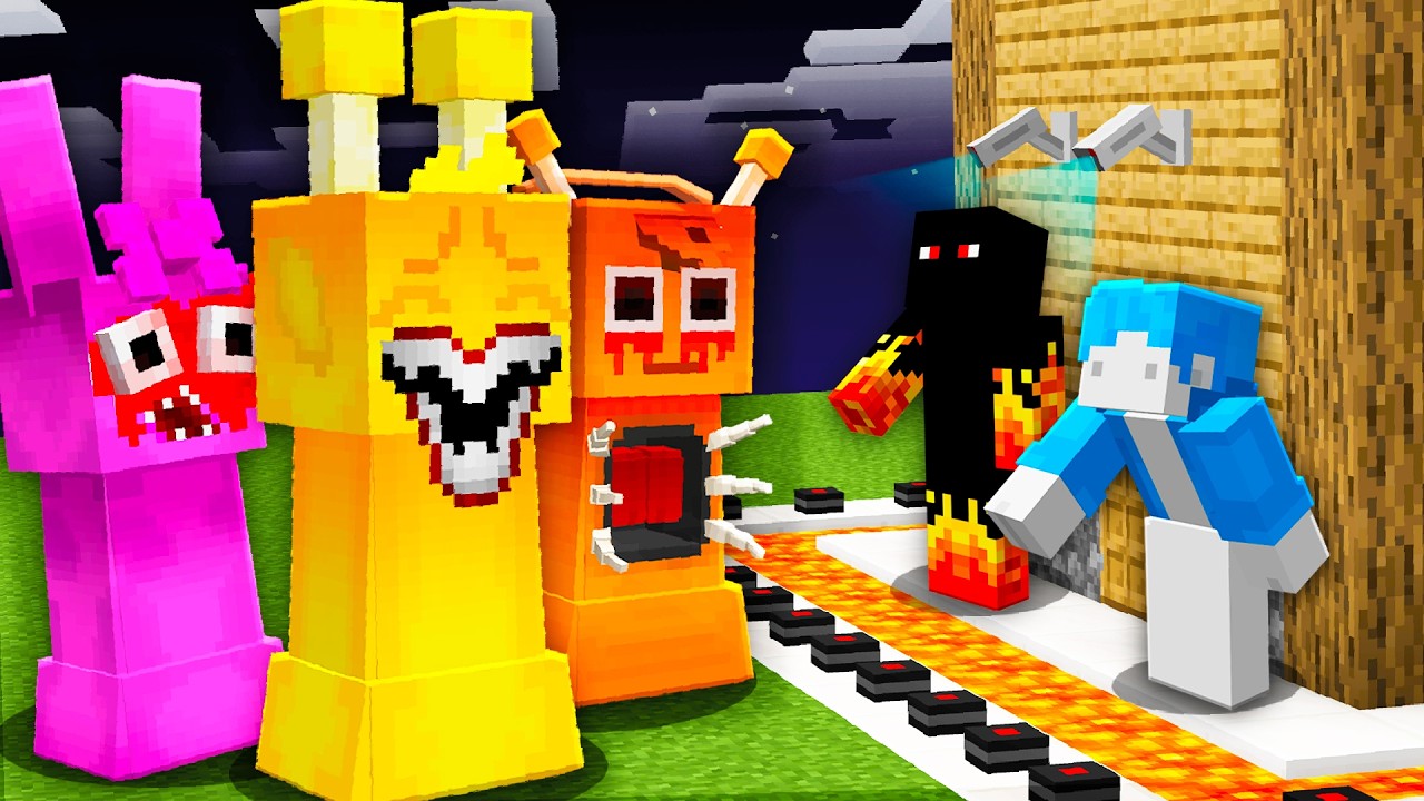 SPRUNKI vs BASE 100% SEGURA no Minecraft