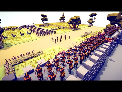 200x AMERICAN ARMY SIEGE MEDIEVAL CASTLE - Totally Accurate Battle Simulator TABS