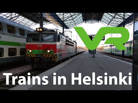 Trens na Finlândia | Helsinki rautatieasema | VR Finnish Railways | 04-01-2020