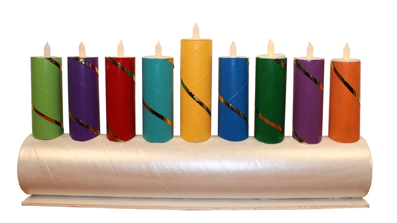 DIY Kids Menorah for Hanukkah