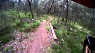 preview picture of video 'Downhill mtb Wellington NSW, 2 thumbs up trail'
