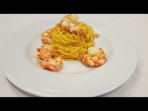 CHITARRINE CON GAMBERONI E AGRUMI⭐RITA CHEF | Un piatto gustoso e veloce.