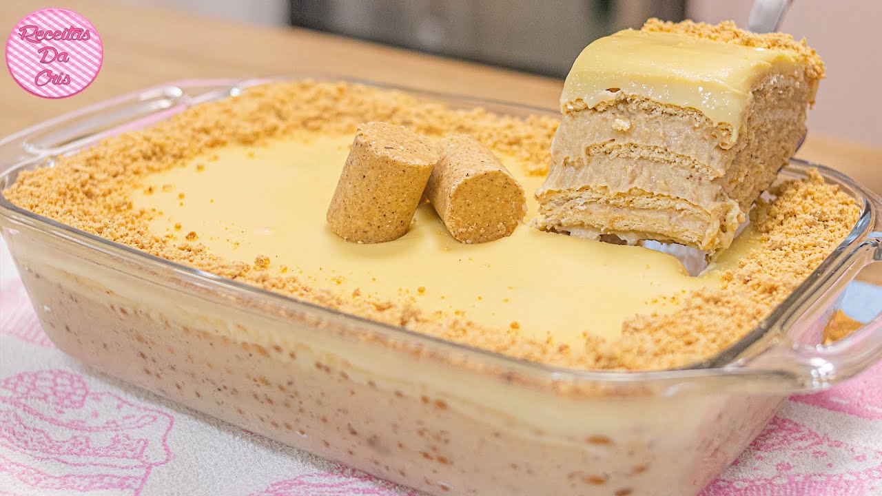 Watch Now PAVÊ DE PAÇOCA COM COBERTURA DE CHOCOLATE BRANCO | RECEITAS DA CRIS PAVÊ DE PAÇOCA COM COBERTURA DE CHOCOLATE BRANCO | RECEITAS DA CRIS