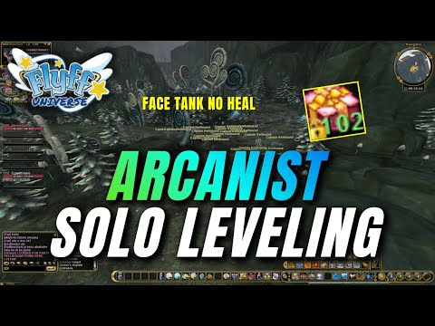 Flyff Universe Arcanist Face Tank No Heal 185-190 Solo Leveling + 2026 Box Faming | Lawolf Server
