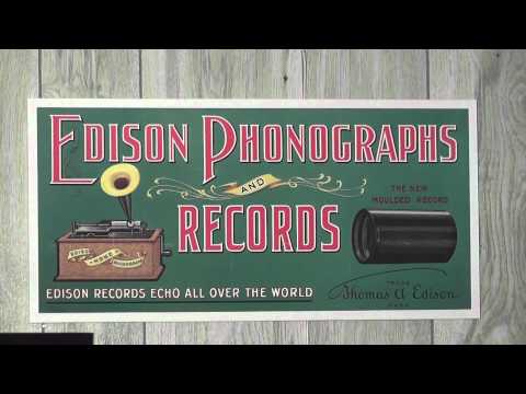Edison blue amberol cylinder 1760 - "Annie Laurie & Home Sweet Home" (Bells) by Burckhardt