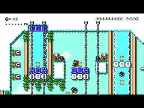 ☆★☆Piranhas Sky Platforms☆★☆ by ☆Lionaris☆ 🍄Super Mario Maker 2 ✹Switch✹ #bvm