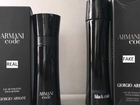 Fake vs Real Armani Code Men perfume