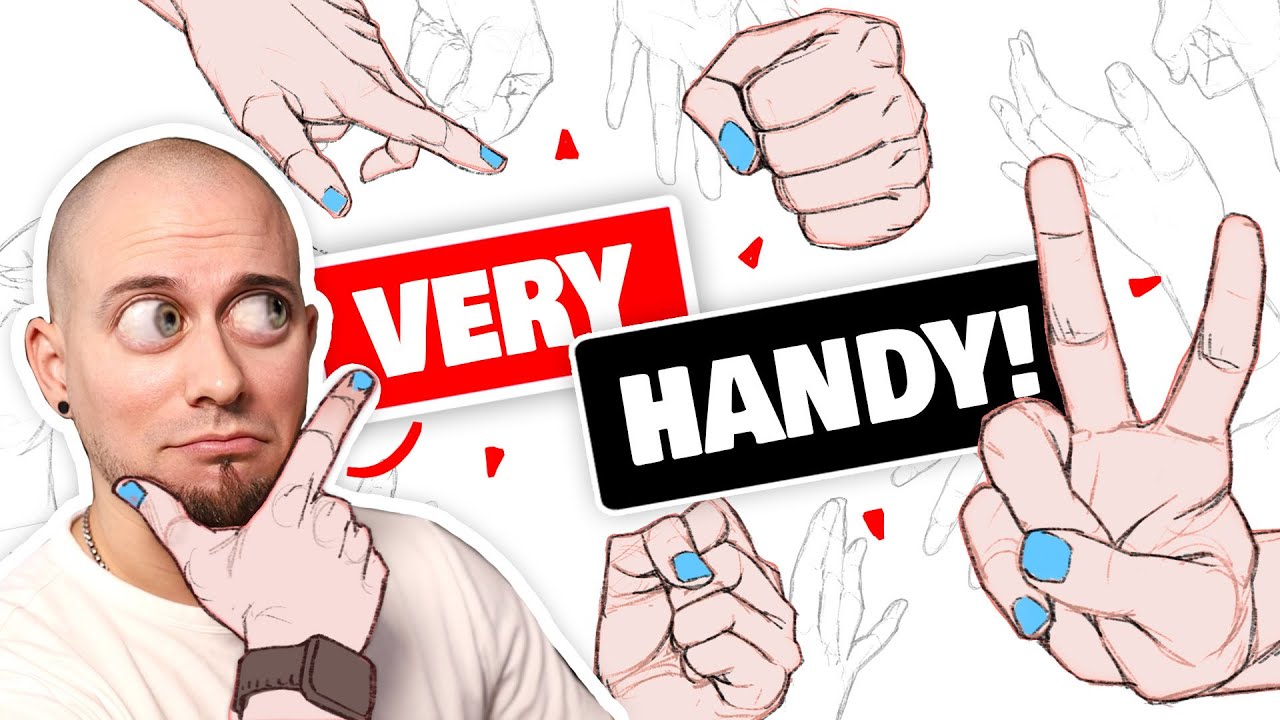✌️ HOW TO DRAW HANDS (like a professional hand drawer)