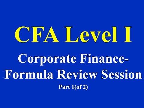 CFA Level I Formula & Calculation Course | FRA, Equity, Derivatives ...