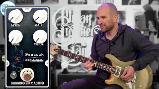Video thumbnail for Missing Link Audio Peacock Germanium Overdrive (Limited Edition) Pedal Review by intheblues