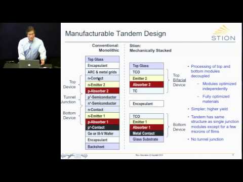 Dr. Howard Lee - Thin Film Tandem PV Technology