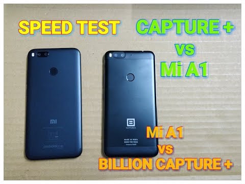 Billion Capture + vs Mi A1 - Speed Test | Fingerprint Test | Multitasking | Benchmark Scores