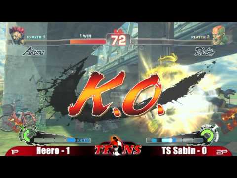 Heero vs TS Sabin Feature Match #1 SSF4 Singles SFSU @ TFNS