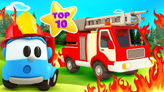 Download lagu Leo the truck assembles the fire truck, the cement mixer, the petrol tanker, and sings songs. mp3 Download lagu Leo the truck assembles the fire truck, the cement mixer, the petrol tanker, and sings songs. mp3