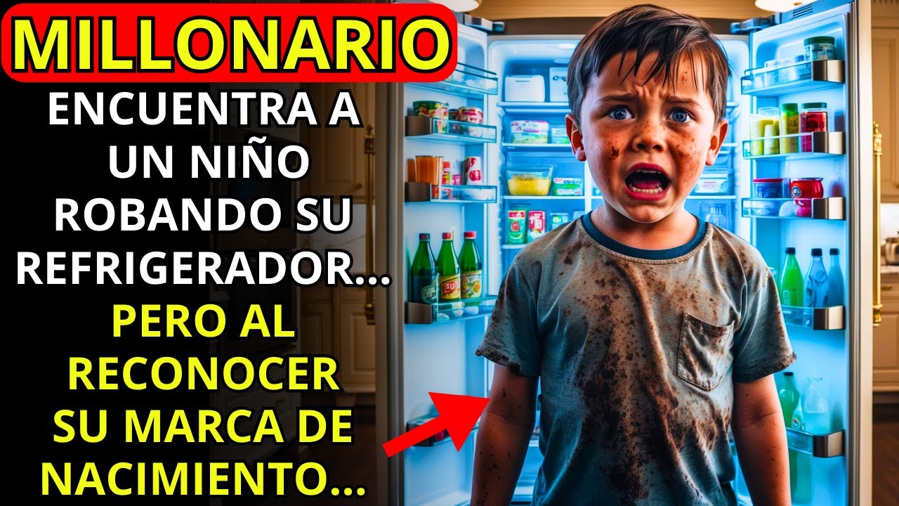 MILLONARIO ENCUENTRA A UN NIÑO ROBANDO SU REFRIGERADOR... PERO AL RECONOCER SU MARCA DE NACIMIENTO..