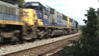 preview picture of video 'CSX 8545, 8535, & 7583 through Lansdowne, MD.'