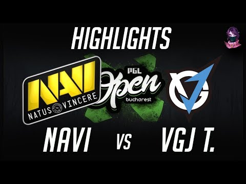 NaVi vs VGJ Thunder Elimination PGL Open Bucharest Minor Group B Highlights Dota 2 Time 2 Dota#dota2