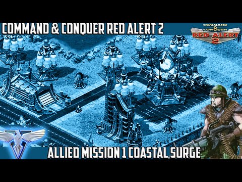C&C RED ALERT 2 Alien Campaign - Allied Mission 1 COASTAL SURGE
