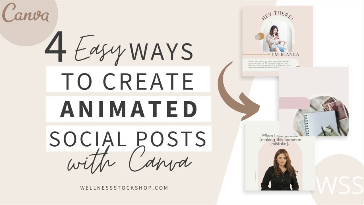 How To Create Animated Social Posts (Canva Tutorial)
