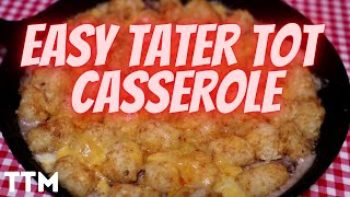 How to make EASY Tater Tot Casserole in the Toaster Oven