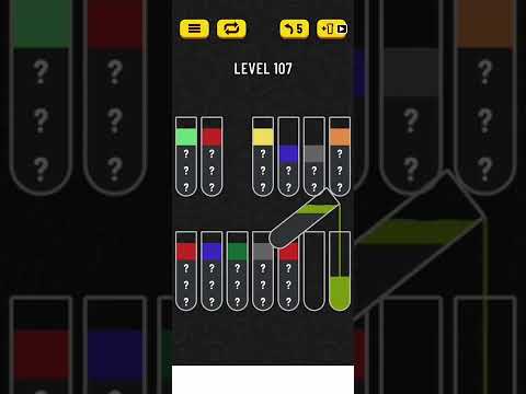 Water Sort Level 107 Walkthrough Solution