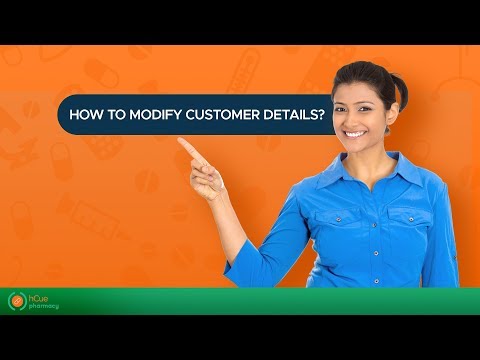 hCue Pharmacy Software : How to modify customer details?