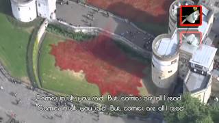 Poppies in the field with lyrics