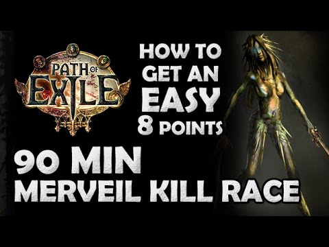 Path of Exile Race Commentary: "90 Min Merveil Kill" - How to Get an Easy 8 Points (Shadow)