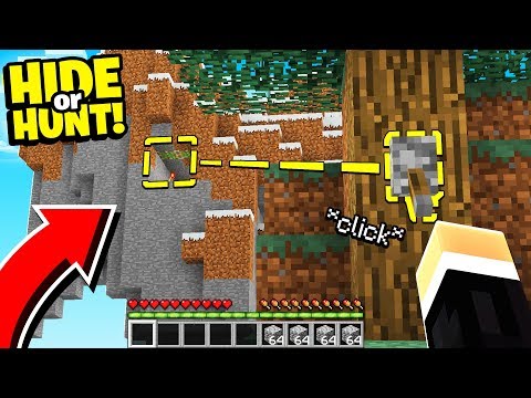 we made a genius Minecraft Base with a SECRET door! - Hide Or Hunt #1