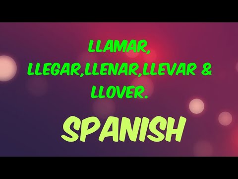 Lesson 57: Verbs Llamar, Llegar, Llenar, Llevar, & Llover.