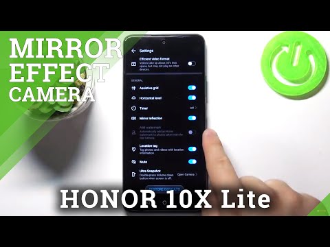 How to Manage Camera Mirror Effect in Honor 10X Lite – Turn On / Off Reflection Effect