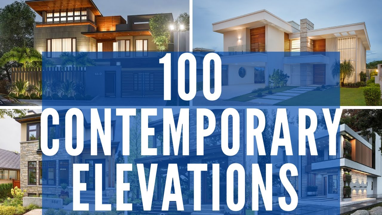 Best 100 Contemporary Elevation Designs | House Plans Daily