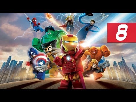 Lego Marvel Super Heroes - Walkthrough - Part 8 - Destroying Stark Tower | DanQ8000