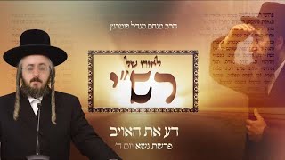 הרב מנחם מנדל פומרנץ | לאורו של רש"י - יום ד' פרשת נשא • דע את האויב •