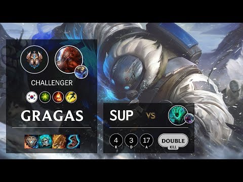 Gragas Support vs Thresh - KR Challenger Patch 10.9