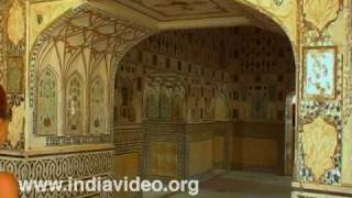Interior works at Amber fort