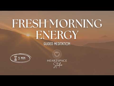 Morning Meditation 🌸 Positive Start, Gratitude & Confidence Affirmations | 5 Min Guided Practice
