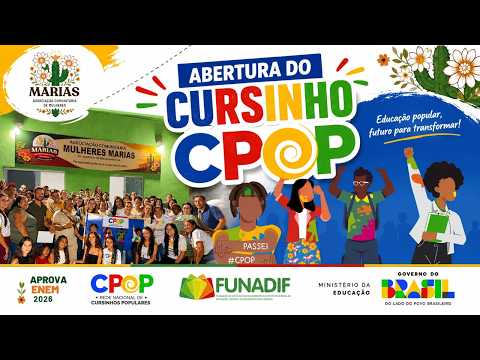 Abertura do Cursinho CPOP em Ponta D'água Brejolândia-Ba